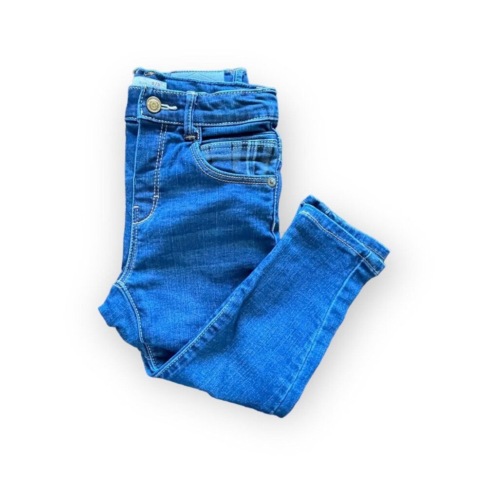 Zara Size 2/3 Plaid Accent Jeans